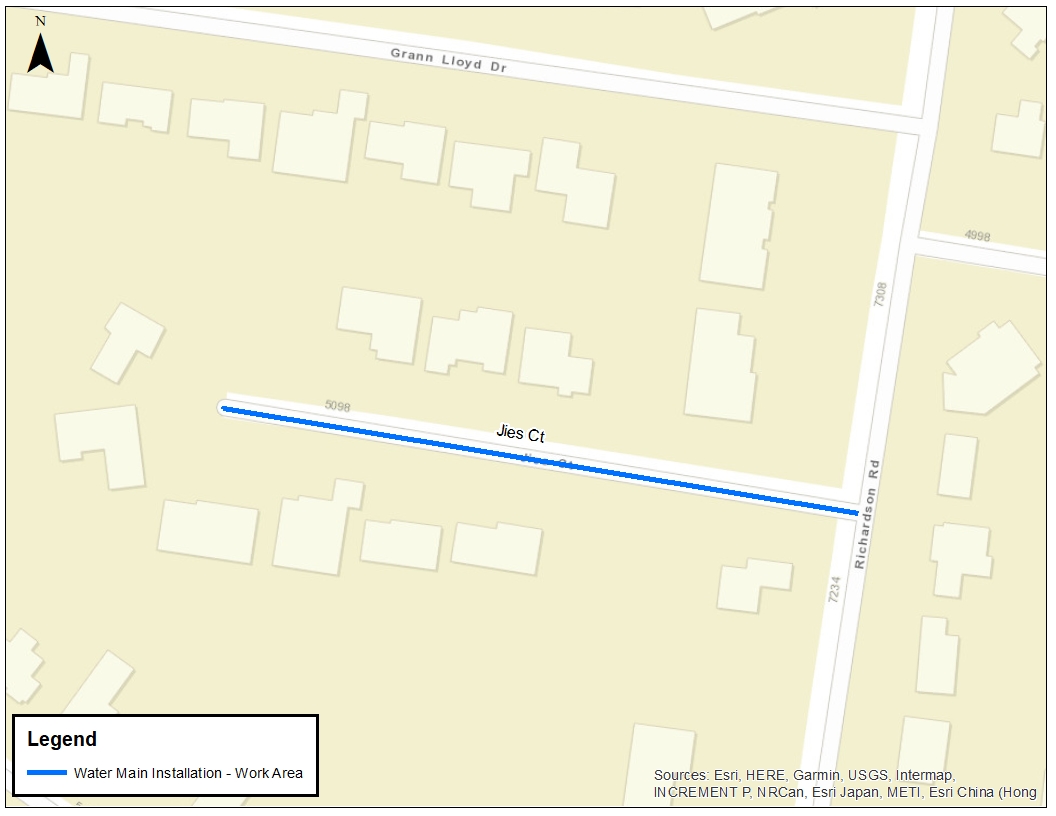 Jies Water Improvement Project Map Jies Water Improvement Project Map